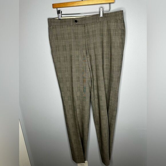 Brooks Brothers Fitzgerald Brookscool houndstooth Glen Plaid Pants 34 - Picture 1 of 5